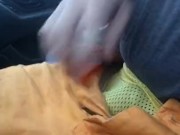 Jacking off while driving