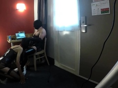 Docile Submissive Games with a TV CD