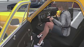 1970 Chevrolet El Camino Cranking Template: Krista in Stiletto Pumps and Pantyhose 1080p