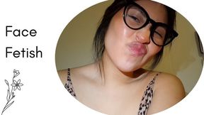 Gesturing with my facial expressions and my face for you