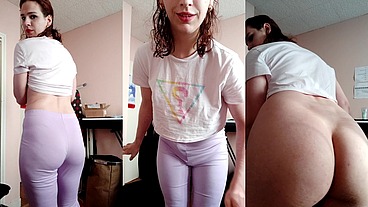 Adorable Trap, Strips, Plugs Her Fat Ass and Jerks off for You