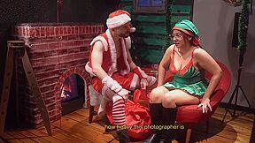 Red-haired, Big-assed Woman Caught Having Sex At Christmas