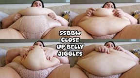 SSBBW Close Up Belly Jiggles
