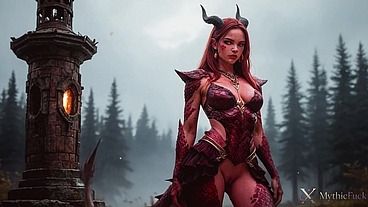 I filled one of the actresses from my favorite dragon movie with my cum. Right there amidst the movie props, she gave herself to me completely![AI]