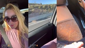 et c est partit, 3 heures de route m exhibant dans la voiture