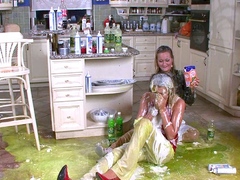 Beautiful amateur brunette lesbians at play