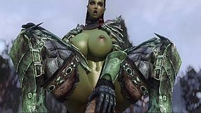 Orc And Nord Warrior Girls Were Fucked By Dragonborn Big Cock 2