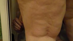 Jen is peeing on John in the shower