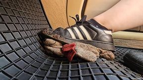 Candid Plushie Trample in Adidas Sneakers