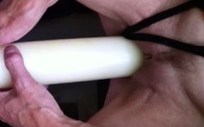 Watching Her Ram a Huge Candle Deep Inside Her Pussy and Suck My Big Cock Part One - Uncut Clips