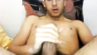 Str8 Fellow Milks His Huge Lollipop and Shoots a Monstrous Geyser on Cam
