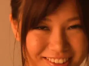 Playful Japanese AV model Ayumi Hasegawa shows off her big tits