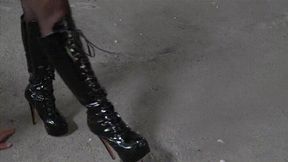 Cleaning heels and boots