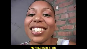 Ebony Sucks A Big Cock At Gloryhole 30