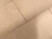 cumming in a hospital bathroom