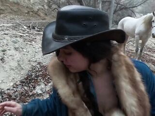 Farmers wife thirsty for dick in the mouth.