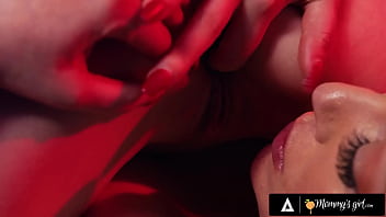 Petite masseuse Lily Larimar gets romanced by hot MILF Lauren Phillips