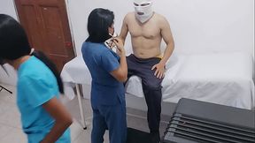 Slutty nurses persuade a patient to have sex in the hospital  Episode one