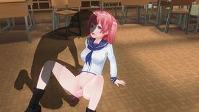 3D Hentai teacher found a vibrator in a college girl's bag and put it in her pussy