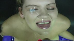P-O-V cum tart Claire jerks off meat