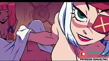 Big-dicked knight gangbanged and gets a creampie in a tavern