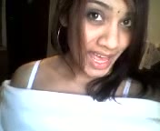 Awesome Indian cute girl with big boobies on home video