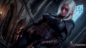 i tamed this cruel lady maria in an antique coat, took her deadly blades and fucked her wet pussy hard on the floor [ai]