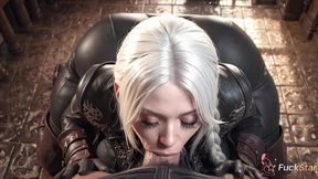 i tamed this cruel lady maria in an antique coat, took her deadly blades and fucked her wet pussy hard on the floor [ai]