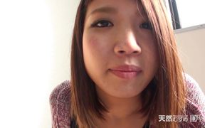 Horny Japanese babe with a wet hairy pussy gets railed hard on the balcony