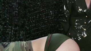 TS Bombshell Mandy Mitchell Fucks Soldier's Ass - POV Anal Roleplay