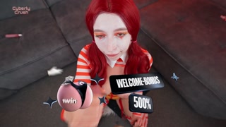 McDonald's Delivery Girl Served me Pussy Meal and I Fueled Her with Creampie