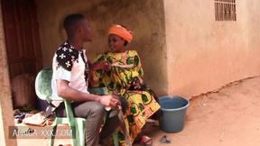 ”African babe with her Boyfriend in the woods”