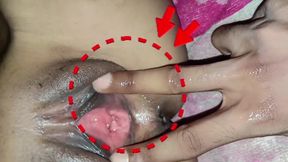 I Put My Finger in My Hot Wife's Ass and Pussy and Warmed Her Then Fucked Her a Lot Part-1