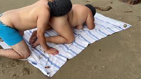 Busty Latina milf asks for a fucking on Brazilian nudist beach