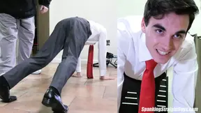 Straight College Boy Spanked in a Suit and Tie