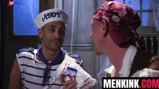 Threesome Frenzy - Three Hunks Fucking A Sexually Hungry Blonde