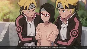 Naruto: Boruto Gangbangs And Creampies Sarada - Gone Wrong (uncensored Hentai)