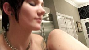 Emo teens with tight shaved pussy fingering and licking each other