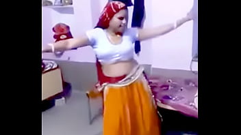 White Blouse yellow petticoat Desi Model Dance. mp4