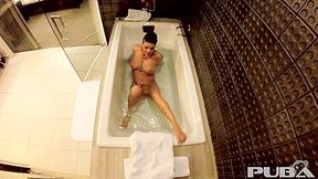 Films Herself Taking A Bath With Jezebelle Bond And Jeze Belle