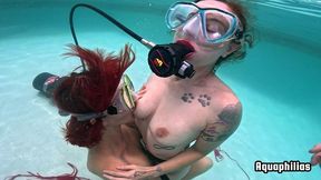 aquaphilias- misty rein samantha sinz lesbian dive buddies enjoy each other underwater on scuba
