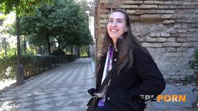 Just 18, she wants her first porno. Babe loses her virginity at PepePorn
