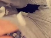 Flashing my dick out quick before roommate comes back