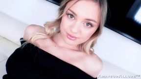 Amber Moore, Blonde Bombshell Loves a Hard Cock