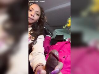 Cali Caliente Jerking Gibbys BBC In The Car