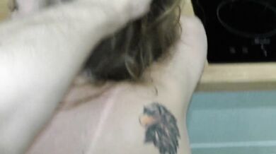 Fucked MILF anal when her step-son is gone