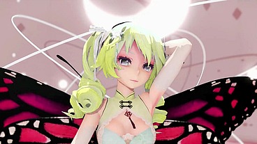 Miku Insect Hentai Dance Undress Creampie Mmd 3D Blonde Hair
