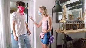 ”WTF?! You wear my panties as a mask?! I'm your Step Sister you perv!”