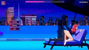 Curvy Anime Girl Rocks Long-Sleeve Rashguard During Steamy Gaming Nights