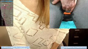 Real Teacher Squirts in Leggings During Class with Lovense Toy
